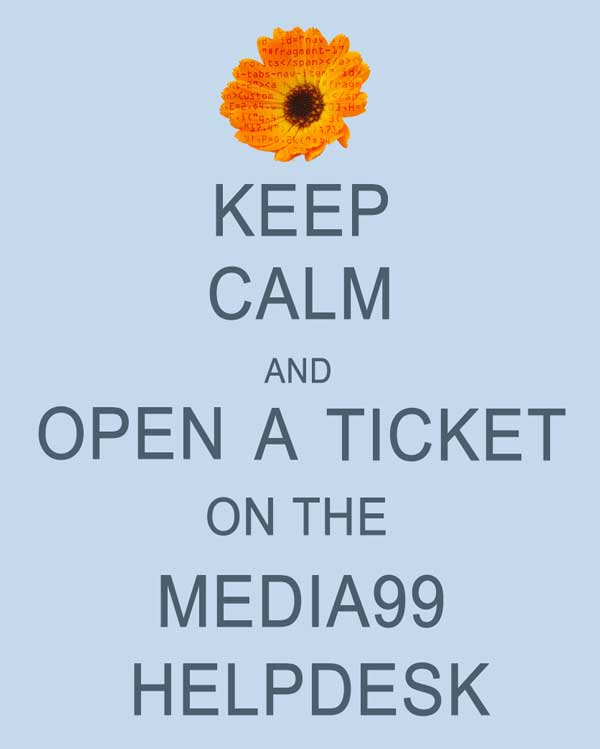 The Media99 Florist HelpDesk is the way to take care of day to day questions concerning your florist website.