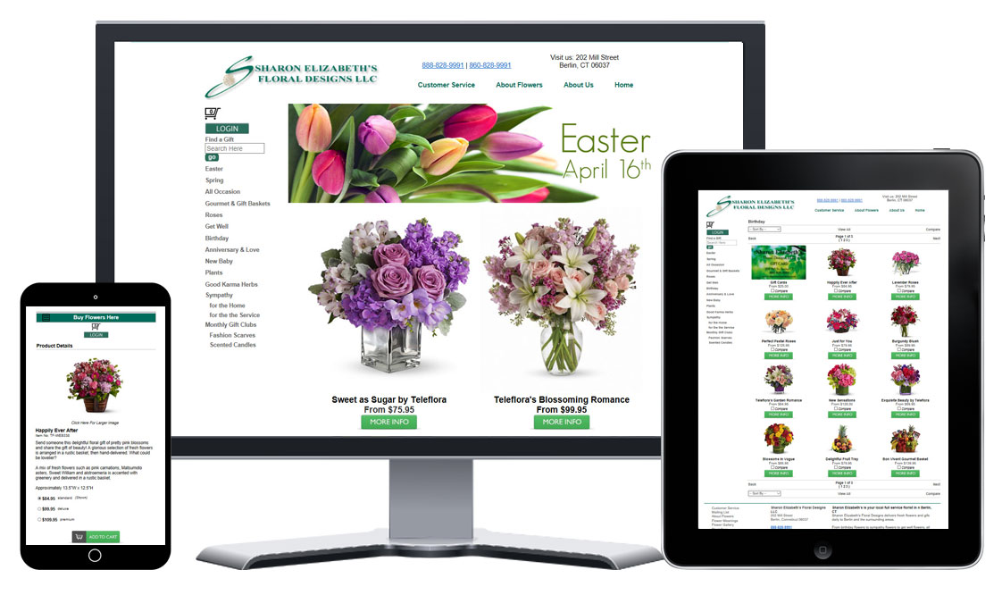 Responsive Florist eCommerce Website Design